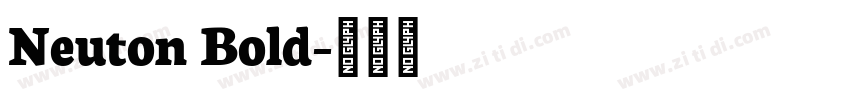 Neuton Bold字体转换
